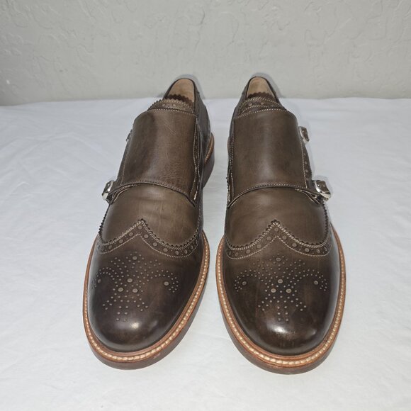 Cole Haan Cambridge Double Monk Strap Clay LeatherOxfords 12 M Made in Italy - Picture 4 of 11